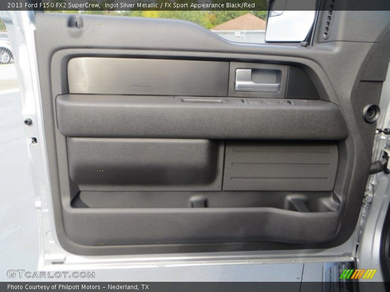 Ingot Silver Metallic / FX Sport Appearance Black/Red 2013 Ford F150 FX2 SuperCrew