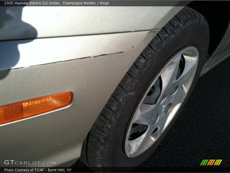 Champagne Metallic / Beige 2005 Hyundai Elantra GLS Sedan