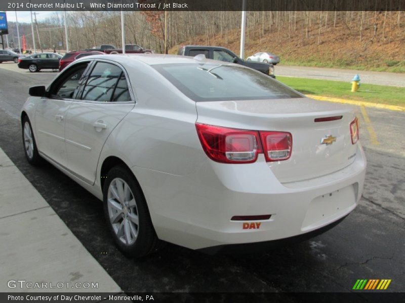 White Diamond Tricoat / Jet Black 2014 Chevrolet Malibu LT