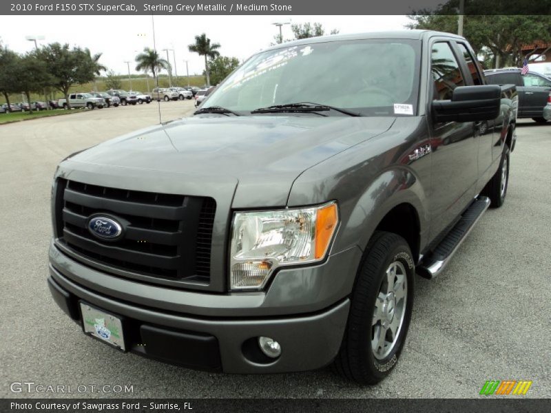 Sterling Grey Metallic / Medium Stone 2010 Ford F150 STX SuperCab