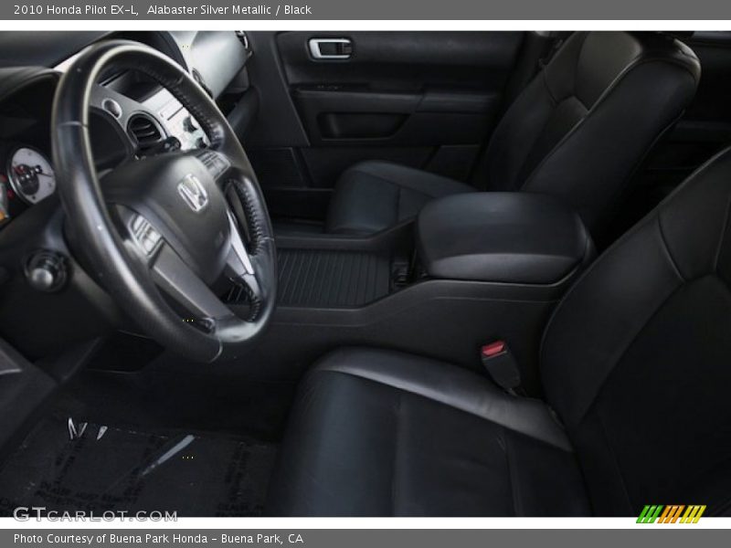 Alabaster Silver Metallic / Black 2010 Honda Pilot EX-L
