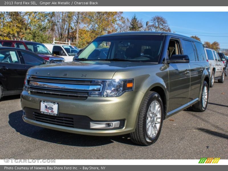 Ginger Ale Metallic / Charcoal Black 2013 Ford Flex SEL