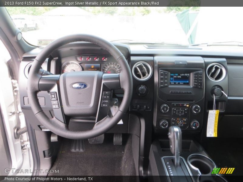Ingot Silver Metallic / FX Sport Appearance Black/Red 2013 Ford F150 FX2 SuperCrew