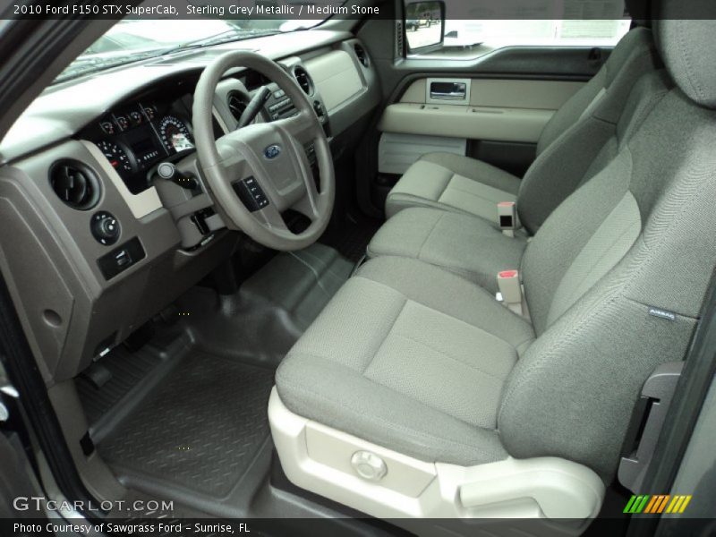  2010 F150 STX SuperCab Medium Stone Interior