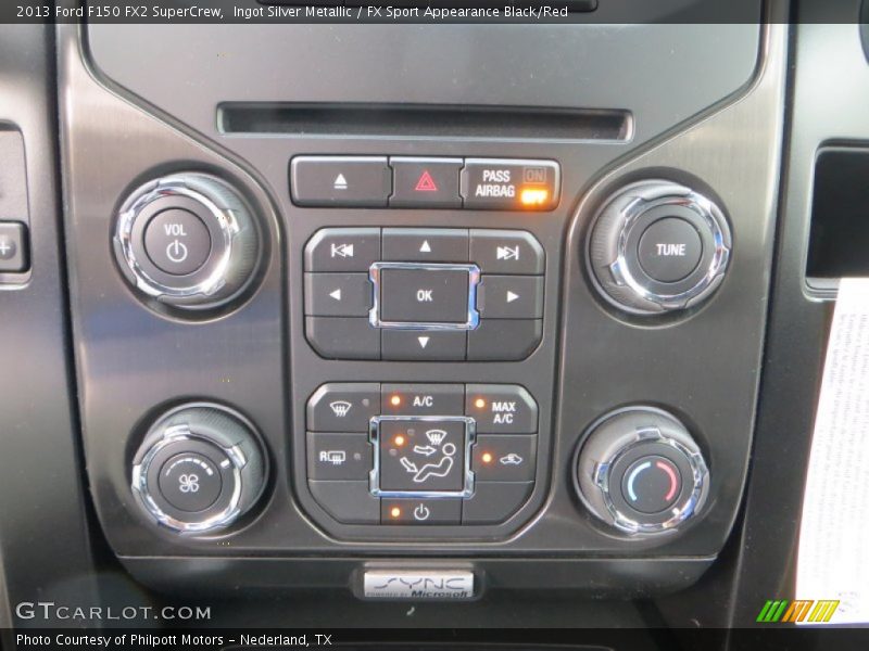 Ingot Silver Metallic / FX Sport Appearance Black/Red 2013 Ford F150 FX2 SuperCrew