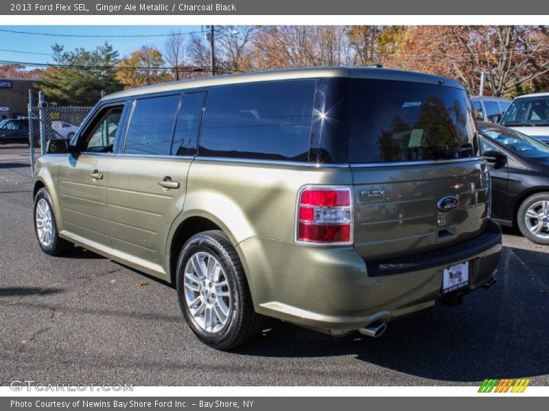 Ginger Ale Metallic / Charcoal Black 2013 Ford Flex SEL