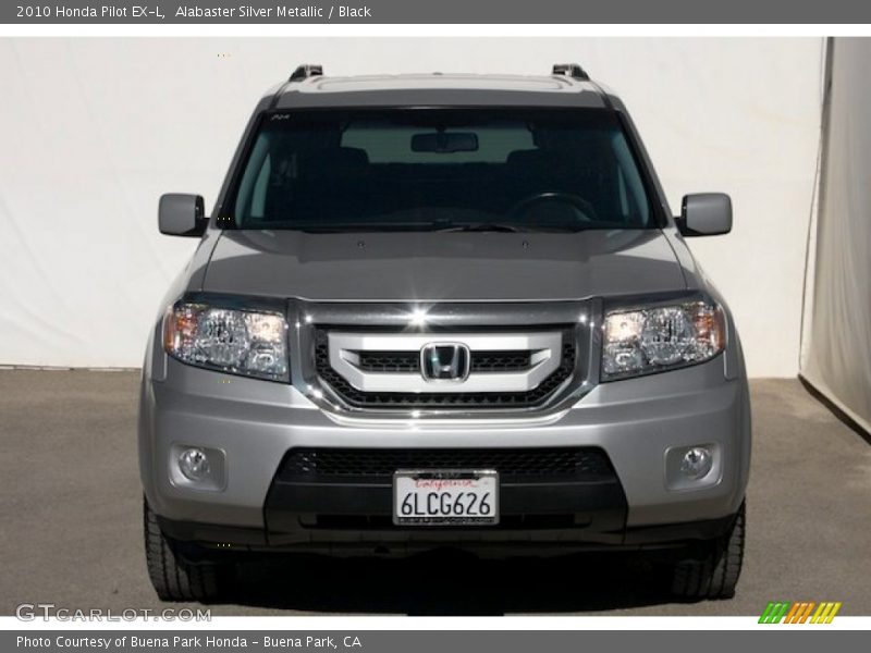 Alabaster Silver Metallic / Black 2010 Honda Pilot EX-L