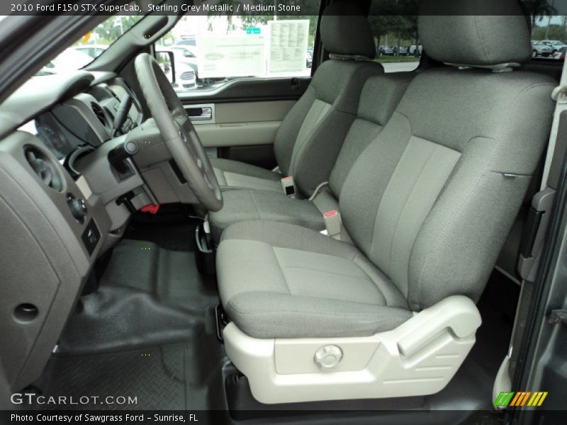 Front Seat of 2010 F150 STX SuperCab