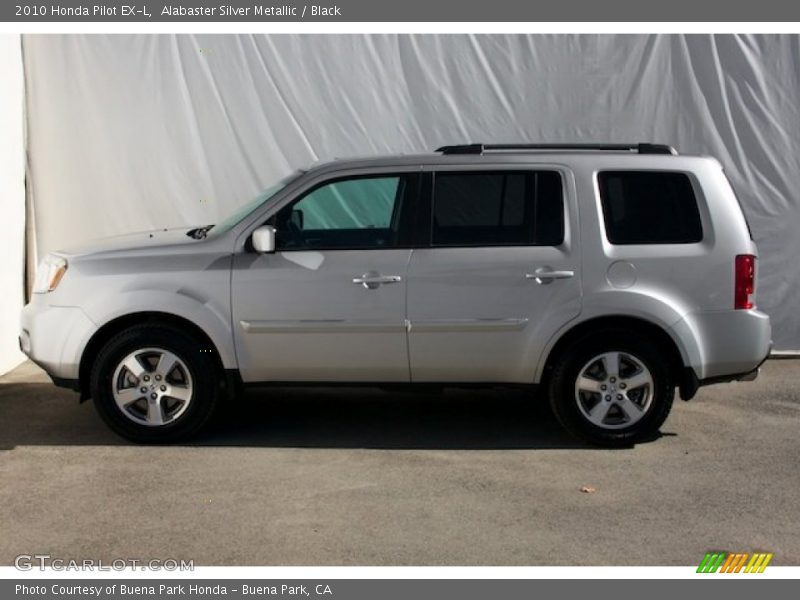 Alabaster Silver Metallic / Black 2010 Honda Pilot EX-L
