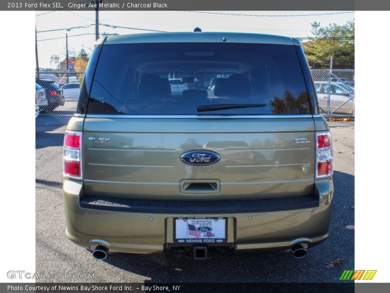Ginger Ale Metallic / Charcoal Black 2013 Ford Flex SEL