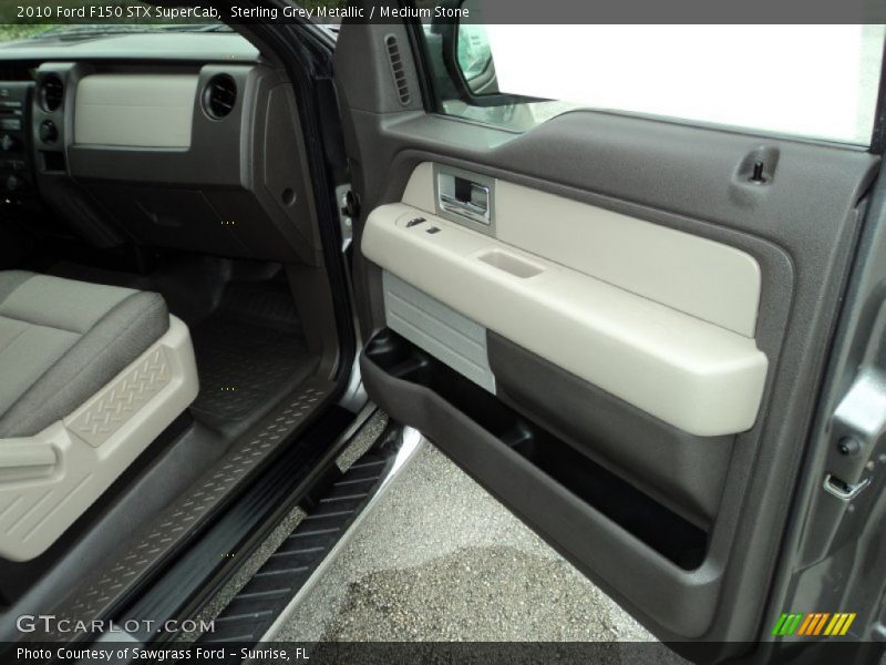 Sterling Grey Metallic / Medium Stone 2010 Ford F150 STX SuperCab