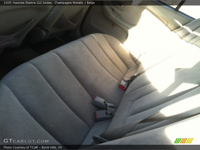 Champagne Metallic / Beige 2005 Hyundai Elantra GLS Sedan