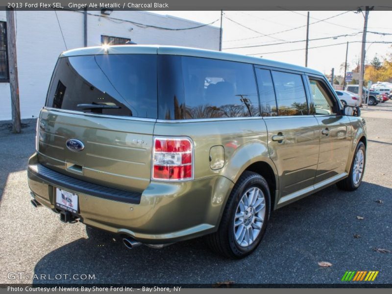 Ginger Ale Metallic / Charcoal Black 2013 Ford Flex SEL
