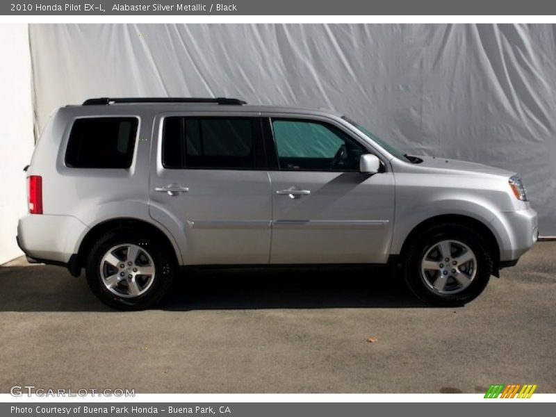 Alabaster Silver Metallic / Black 2010 Honda Pilot EX-L