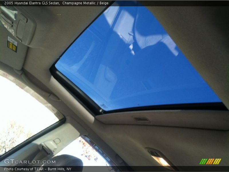 Champagne Metallic / Beige 2005 Hyundai Elantra GLS Sedan