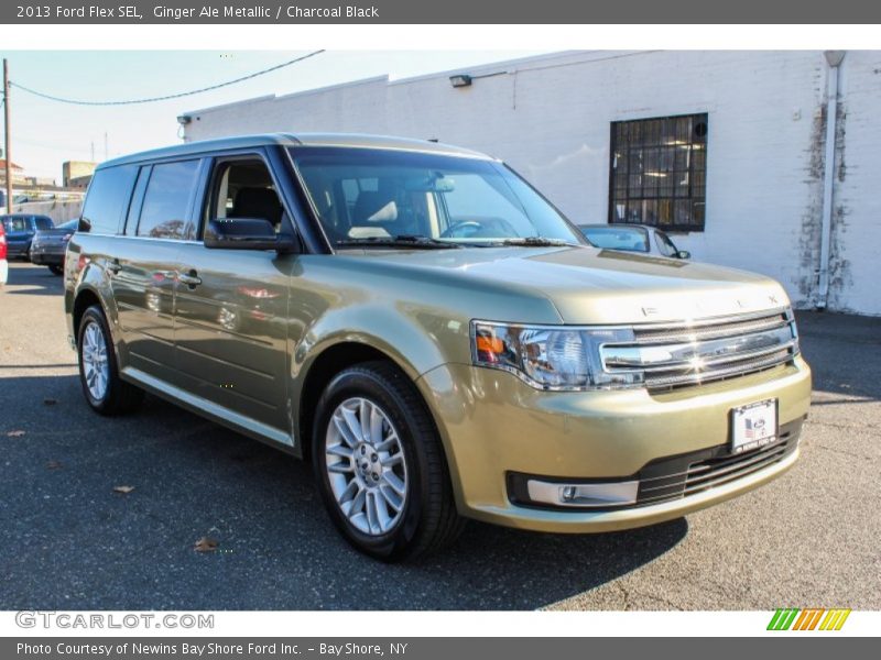Ginger Ale Metallic / Charcoal Black 2013 Ford Flex SEL