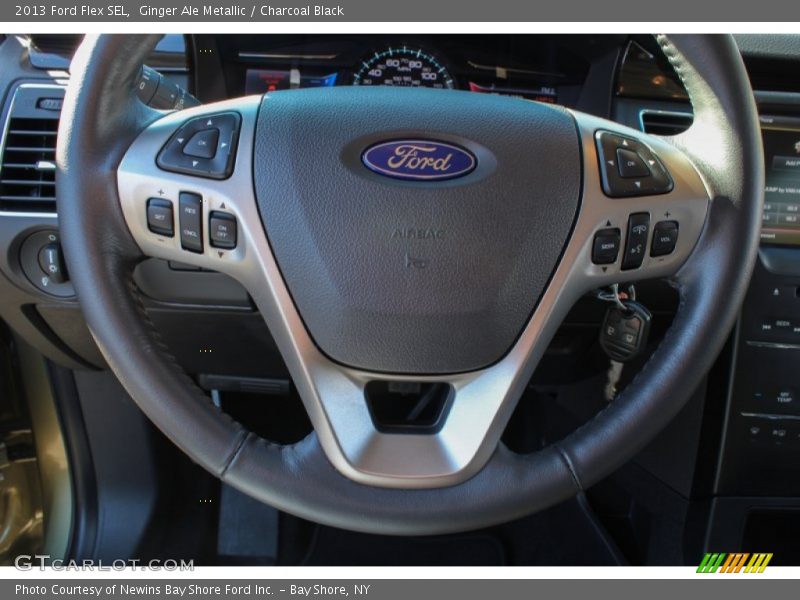 Ginger Ale Metallic / Charcoal Black 2013 Ford Flex SEL