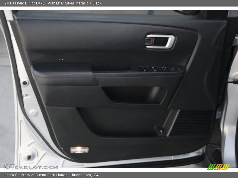 Alabaster Silver Metallic / Black 2010 Honda Pilot EX-L