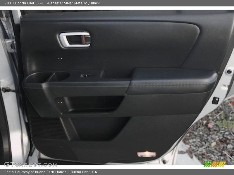 Alabaster Silver Metallic / Black 2010 Honda Pilot EX-L