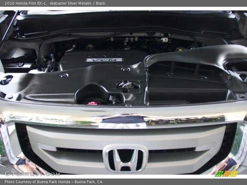 Alabaster Silver Metallic / Black 2010 Honda Pilot EX-L