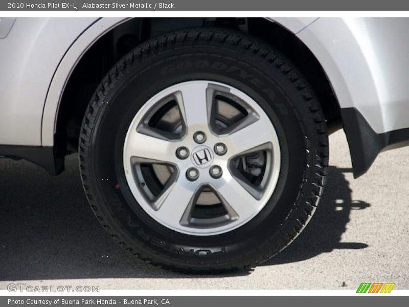 Alabaster Silver Metallic / Black 2010 Honda Pilot EX-L