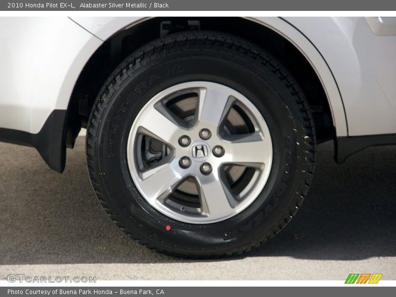 Alabaster Silver Metallic / Black 2010 Honda Pilot EX-L