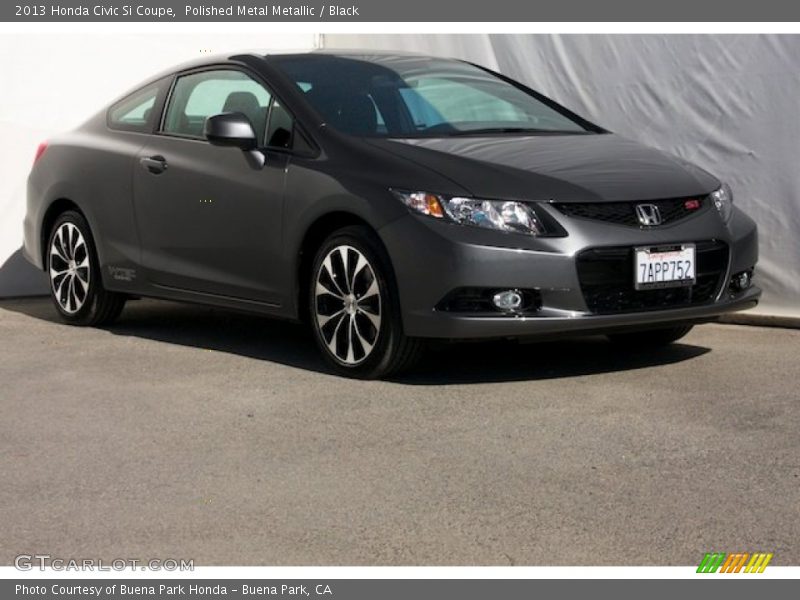 Polished Metal Metallic / Black 2013 Honda Civic Si Coupe