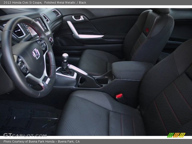 Polished Metal Metallic / Black 2013 Honda Civic Si Coupe