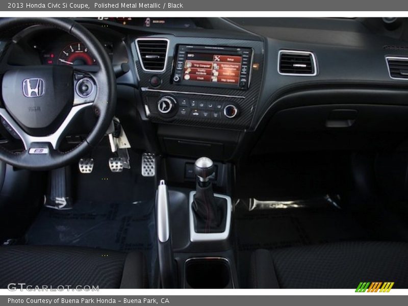 Polished Metal Metallic / Black 2013 Honda Civic Si Coupe