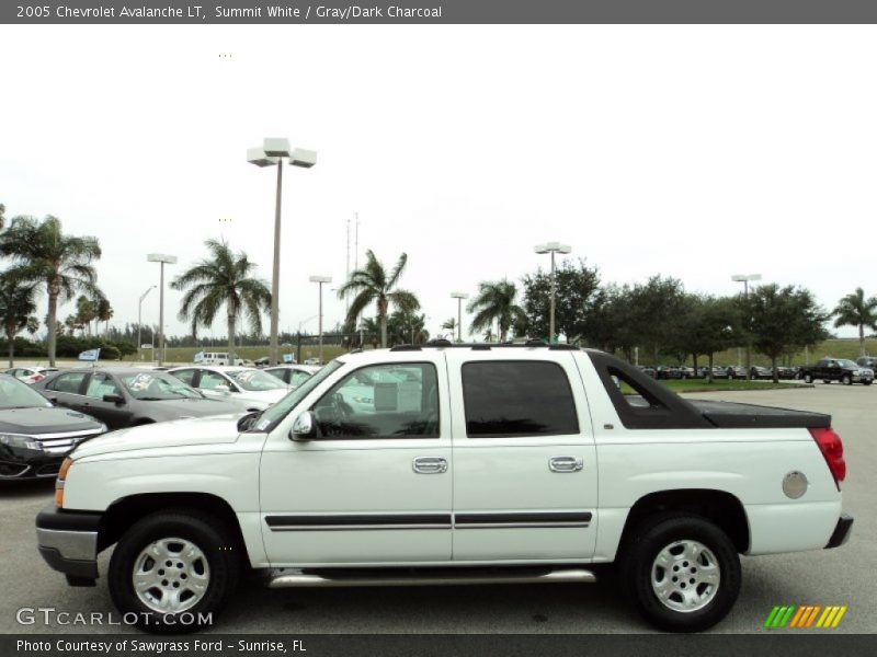 Summit White / Gray/Dark Charcoal 2005 Chevrolet Avalanche LT