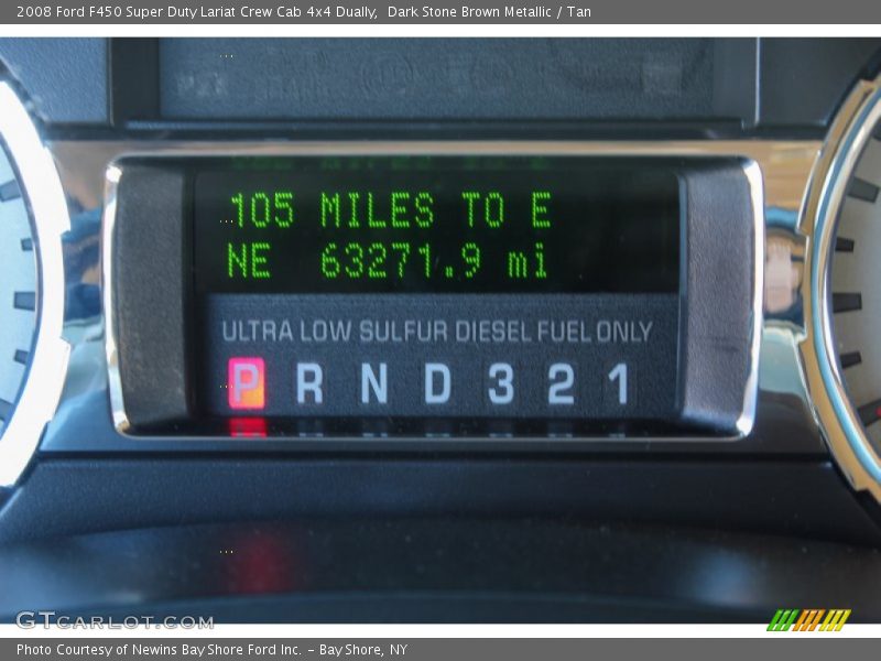 Dark Stone Brown Metallic / Tan 2008 Ford F450 Super Duty Lariat Crew Cab 4x4 Dually