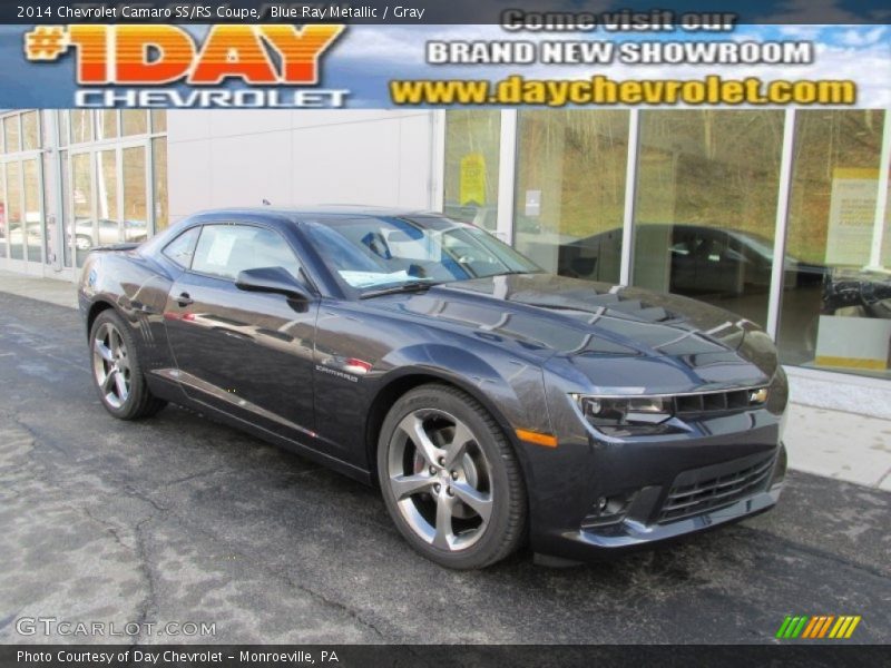 Blue Ray Metallic / Gray 2014 Chevrolet Camaro SS/RS Coupe