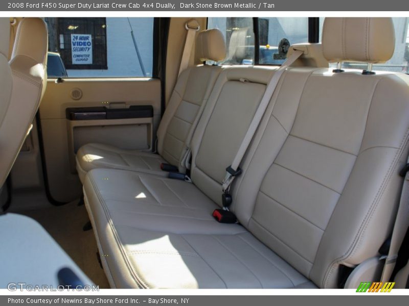 Dark Stone Brown Metallic / Tan 2008 Ford F450 Super Duty Lariat Crew Cab 4x4 Dually