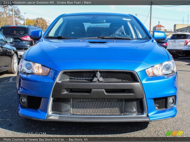 Octane Blue Pearl / Black 2011 Mitsubishi Lancer Evolution MR