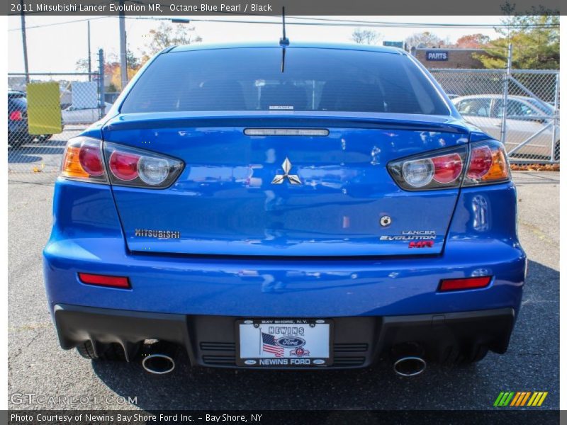 Octane Blue Pearl / Black 2011 Mitsubishi Lancer Evolution MR