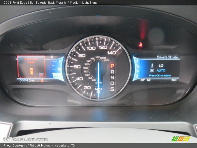 Tuxedo Black Metallic / Medium Light Stone 2013 Ford Edge SEL