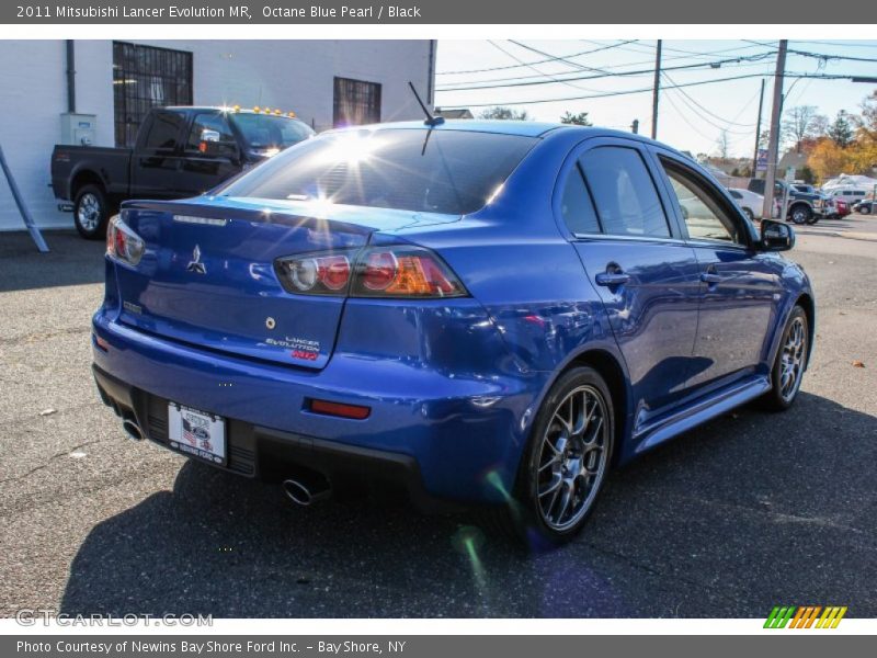 Octane Blue Pearl / Black 2011 Mitsubishi Lancer Evolution MR