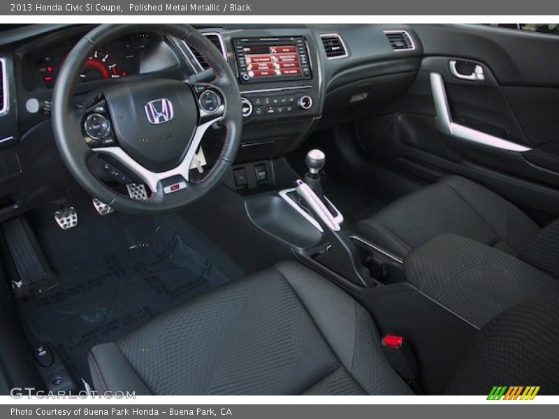 Polished Metal Metallic / Black 2013 Honda Civic Si Coupe