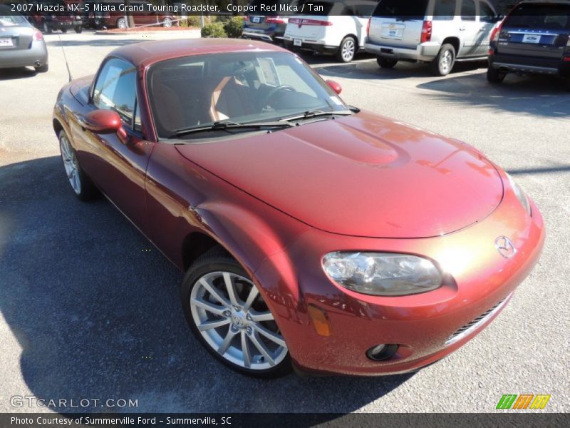 Copper Red Mica / Tan 2007 Mazda MX-5 Miata Grand Touring Roadster