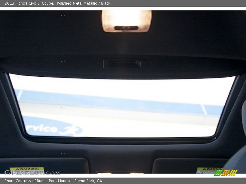 Polished Metal Metallic / Black 2013 Honda Civic Si Coupe