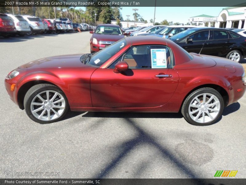 Copper Red Mica / Tan 2007 Mazda MX-5 Miata Grand Touring Roadster