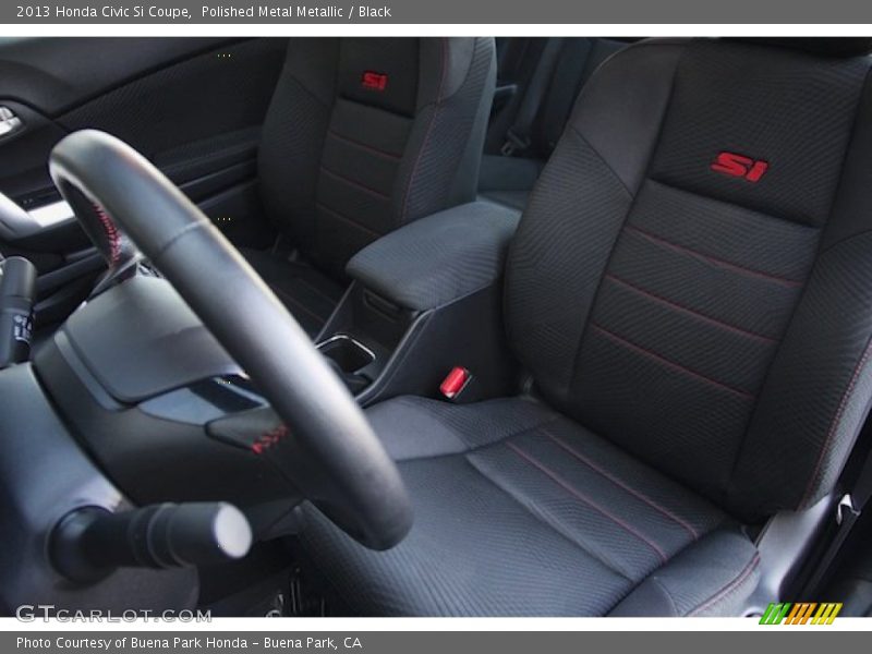 Polished Metal Metallic / Black 2013 Honda Civic Si Coupe