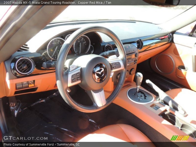 Copper Red Mica / Tan 2007 Mazda MX-5 Miata Grand Touring Roadster