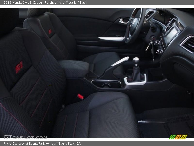 Polished Metal Metallic / Black 2013 Honda Civic Si Coupe
