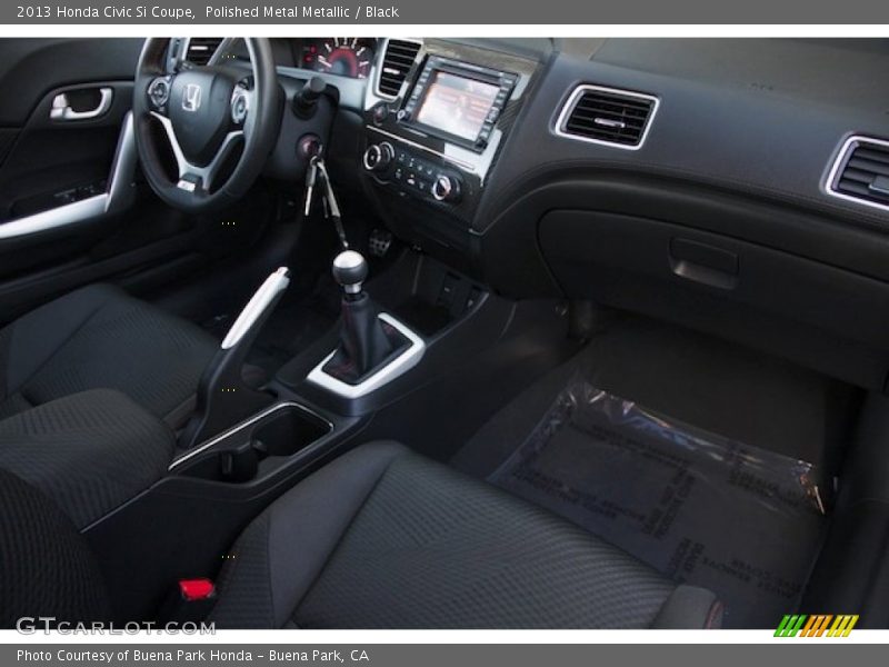 Polished Metal Metallic / Black 2013 Honda Civic Si Coupe