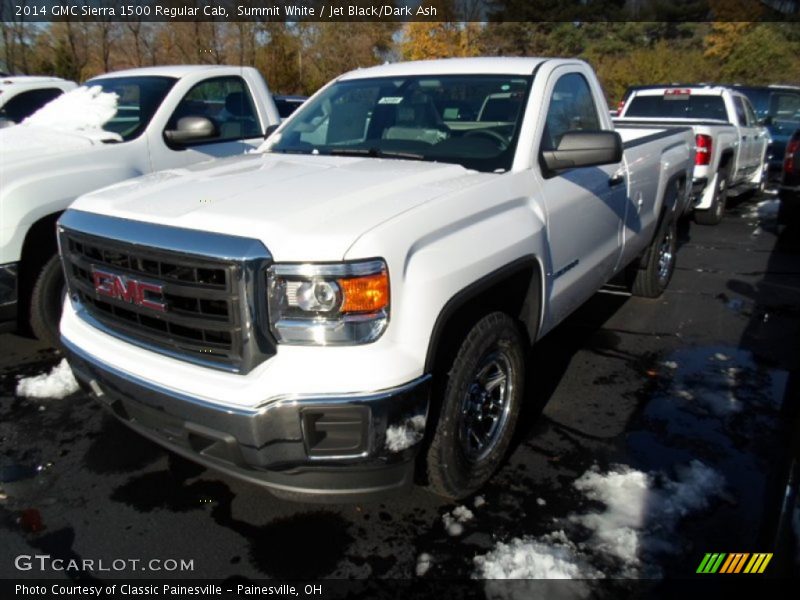 Summit White / Jet Black/Dark Ash 2014 GMC Sierra 1500 Regular Cab