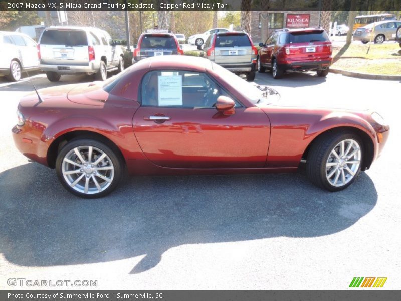Copper Red Mica / Tan 2007 Mazda MX-5 Miata Grand Touring Roadster