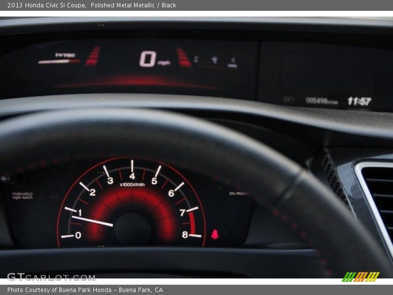 Polished Metal Metallic / Black 2013 Honda Civic Si Coupe