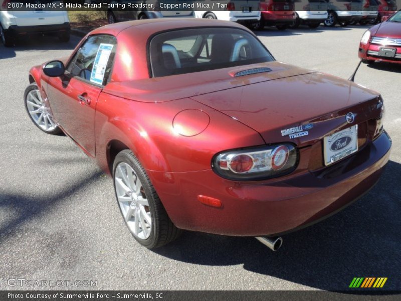 Copper Red Mica / Tan 2007 Mazda MX-5 Miata Grand Touring Roadster
