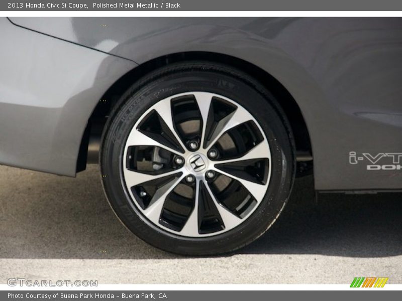 Polished Metal Metallic / Black 2013 Honda Civic Si Coupe